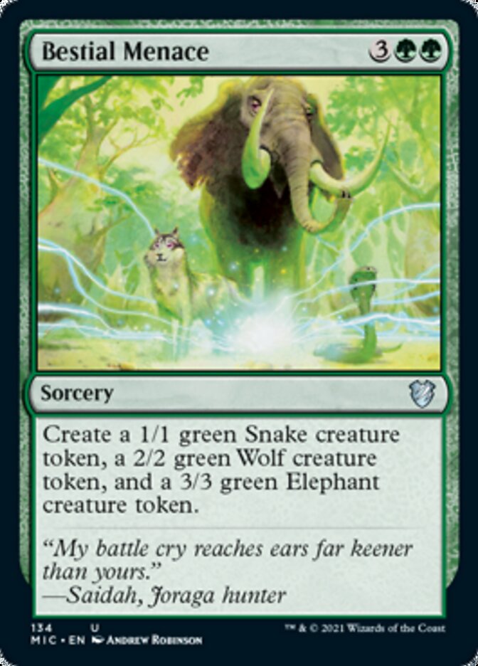 Bestial Menace [Innistrad: Midnight Hunt Commander] | Webway Games