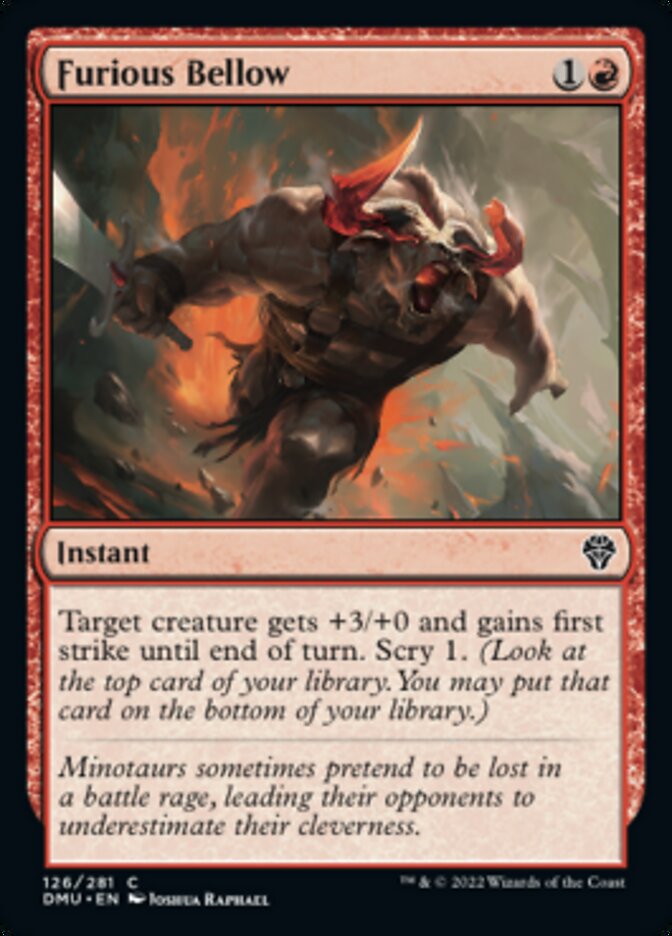 Furious Bellow [Dominaria United] | Webway Games
