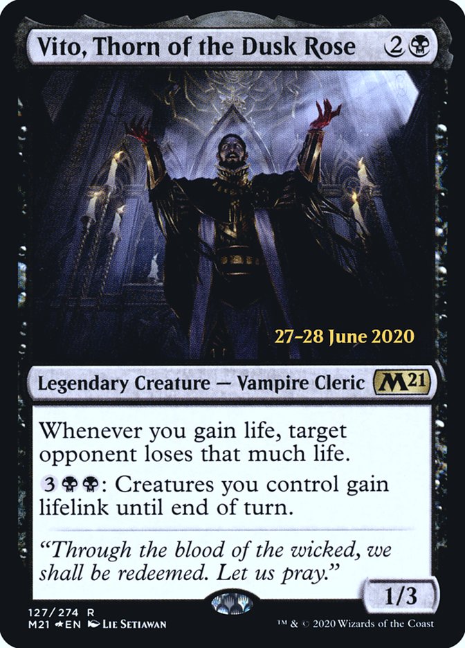Vito, Thorn of the Dusk Rose  [Core Set 2021 Prerelease Promos] | Webway Games