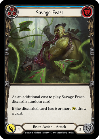 Savage Feast (Blue) [WTR016-R] Alpha Print Rainbow Foil