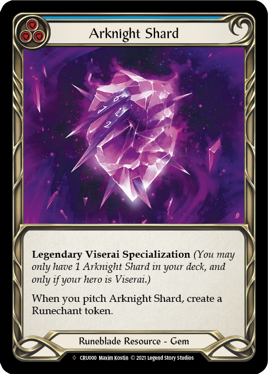 Arknight Shard (Rainbow Foil) [CRU000-RF] Unlimited Rainbow Foil | Webway Games