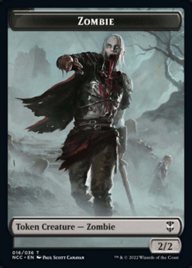 Zombie // Goat Double-sided Token [Streets of New Capenna Commander Tokens] | Webway Games