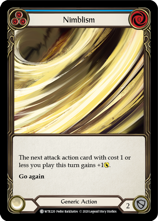 Nimblism (Blue) [U-WTR220] (Welcome to Rathe Unlimited)  Unlimited Rainbow Foil | Webway Games