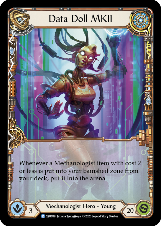 Data Doll MKII [CRU099] 1st Edition Rainbow Foil | Webway Games