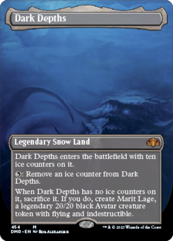 Dark Depths (Borderless Alternate Art) [Dominaria Remastered] | Webway Games