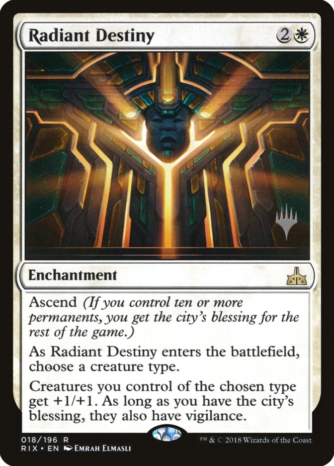 Radiant Destiny (Promo Pack) [Rivals of Ixalan Promos] | Webway Games