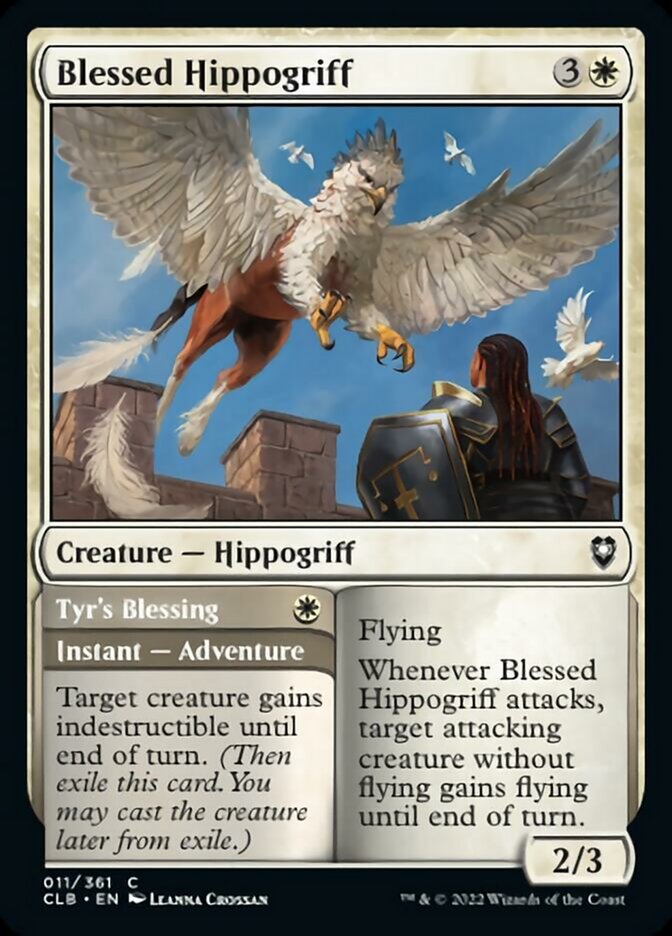Blessed Hippogriff // Tyr's Blessing [Commander Legends: Battle for Baldur's Gate] | Webway Games