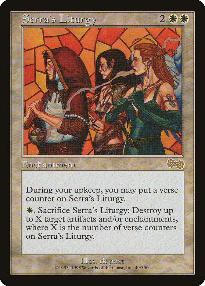 Serra's Liturgy [Urza's Saga] | Webway Games