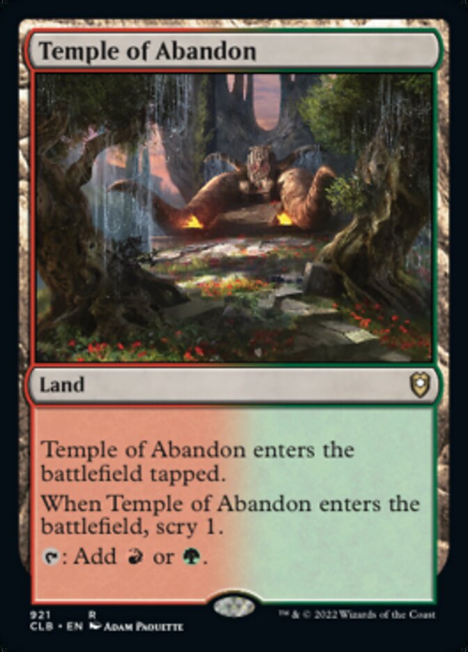 Temple of Abandon [Commander Legends: Battle for Baldur's Gate] | Webway Games