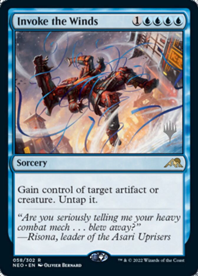 Invoke the Winds (Promo Pack) [Kamigawa: Neon Dynasty Promos] | Webway Games