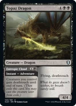Topaz Dragon // Entropic Cloud [Commander Legends: Battle for Baldur's Gate] | Webway Games