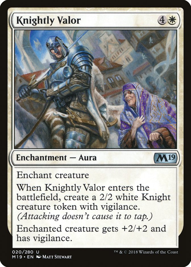 Knightly Valor [Core Set 2019] | Webway Games