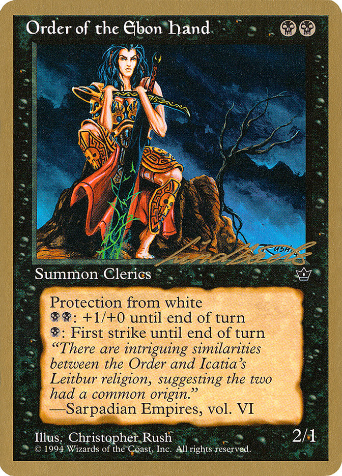 Order of the Ebon Hand (Rush) (Leon Lindback) [Pro Tour Collector Set] | Webway Games