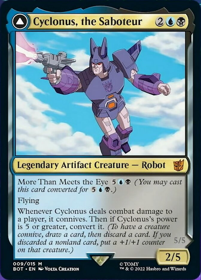 Cyclonus, the Saboteur // Cyclonus, Cybertronian Fighter [Universes Beyond: Transformers] | Webway Games