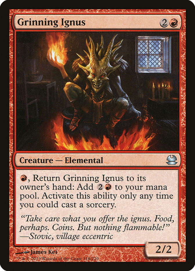 Grinning Ignus [Modern Masters] | Webway Games