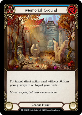 Memorial Ground (Blue) [MON305] 1st Edition Normal