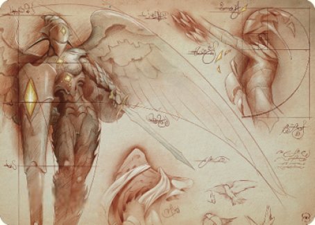 Platinum Angel Art Card [The Brothers' War Art Series] | Webway Games