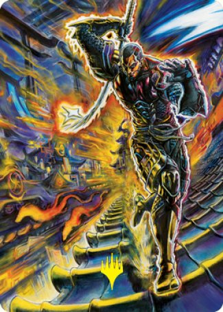 Kaito Shizuki 2 Art Card (Gold-Stamped Signature) [Kamigawa: Neon Dynasty Art Series] | Webway Games
