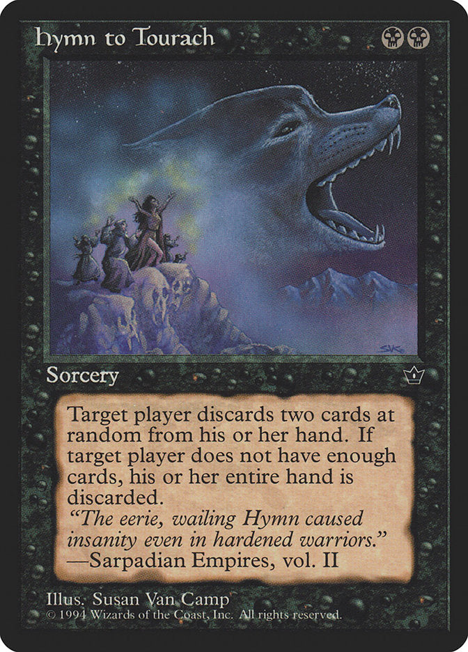 Hymn to Tourach (Susan Van Camp) [Fallen Empires] | Webway Games