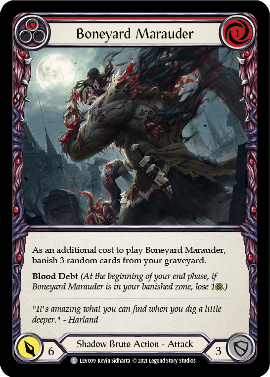 Boneyard Marauder (Red) [LEV009] (Monarch Levia Blitz Deck) | Webway Games