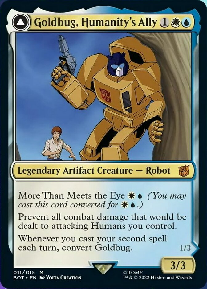 Goldbug, Humanity's Ally // Goldbug, Scrappy Scout [Universes Beyond: Transformers] | Webway Games
