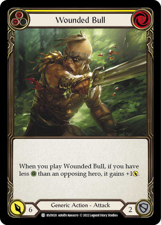 Wounded Bull (Yellow) [RVD020] (Classic Battles: Rhinar vs Dorinthea) | Webway Games