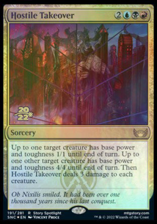 Hostile Takeover [Streets of New Capenna Prerelease Promos] | Webway Games