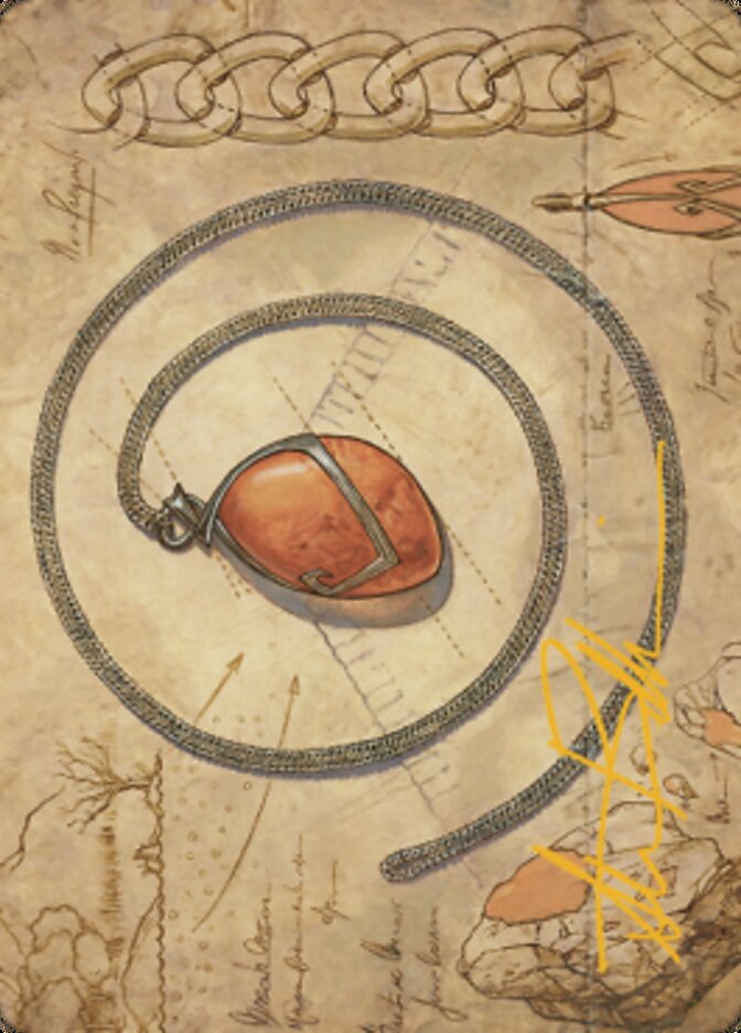 Mox Amber Art Card (Gold-Stamped Signature) [The Brothers' War Art Series] | Webway Games