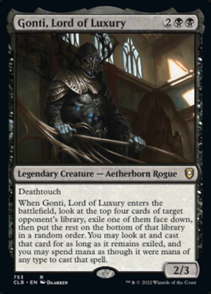 Gonti, Lord of Luxury [Commander Legends: Battle for Baldur's Gate] | Webway Games
