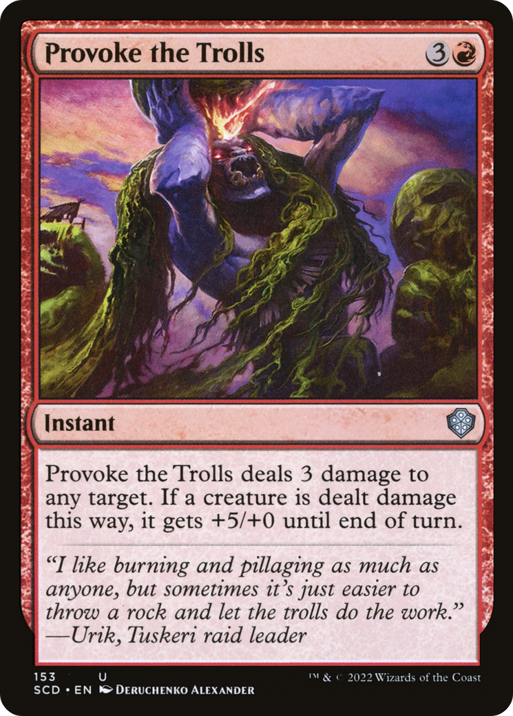 Provoke the Trolls [Starter Commander Decks] | Webway Games