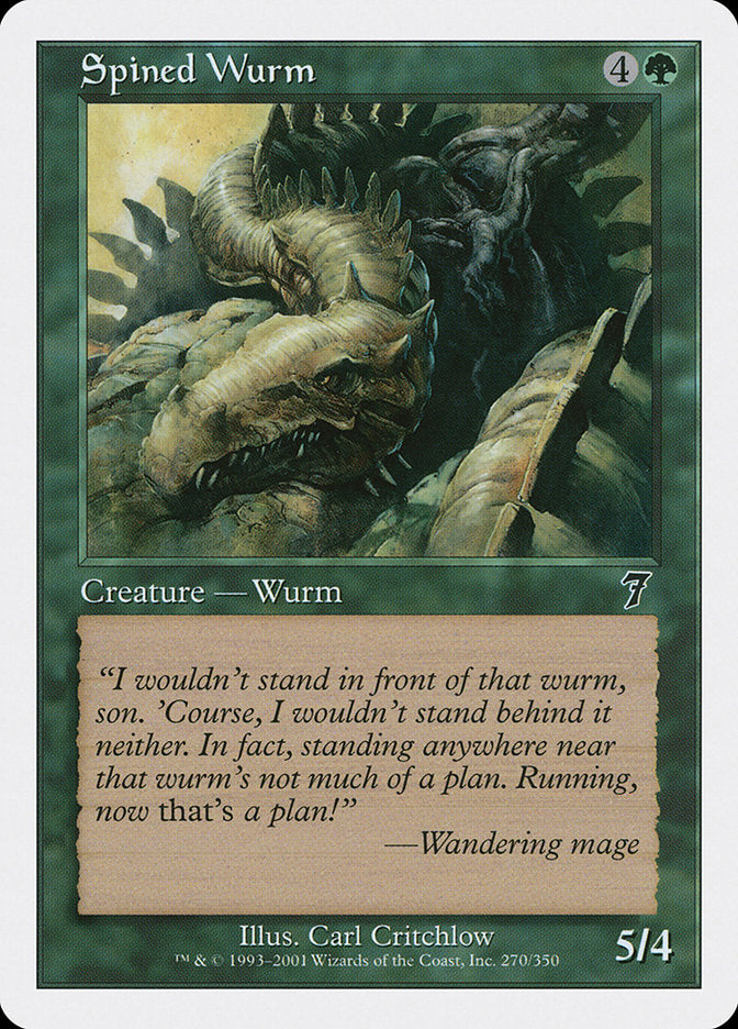 Spined Wurm [Seventh Edition] | Webway Games