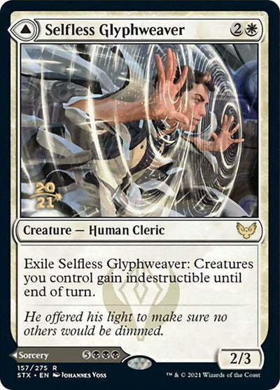 Selfless Glyphweaver // Deadly Vanity [Strixhaven: School of Mages Prerelease Promos] | Webway Games