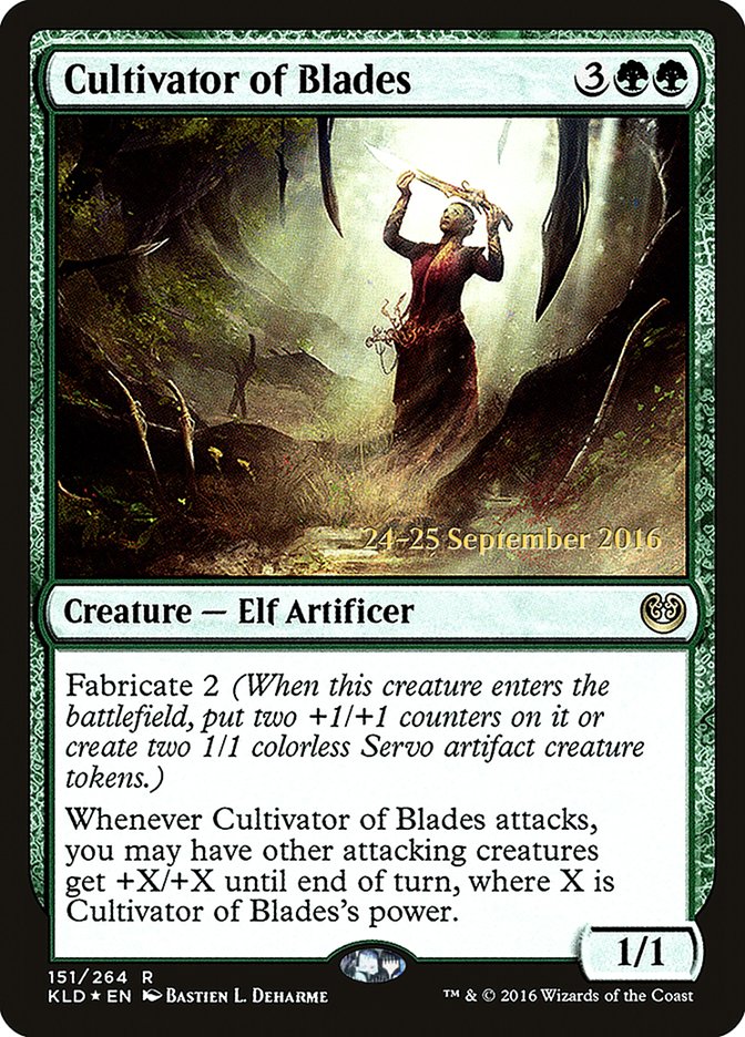 Cultivator of Blades  (Prerelease) [Kaladesh Prerelease Promos] | Webway Games