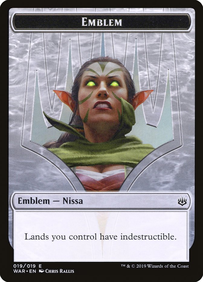 Nissa, Who Shakes the World Emblem [War of the Spark Tokens] | Webway Games