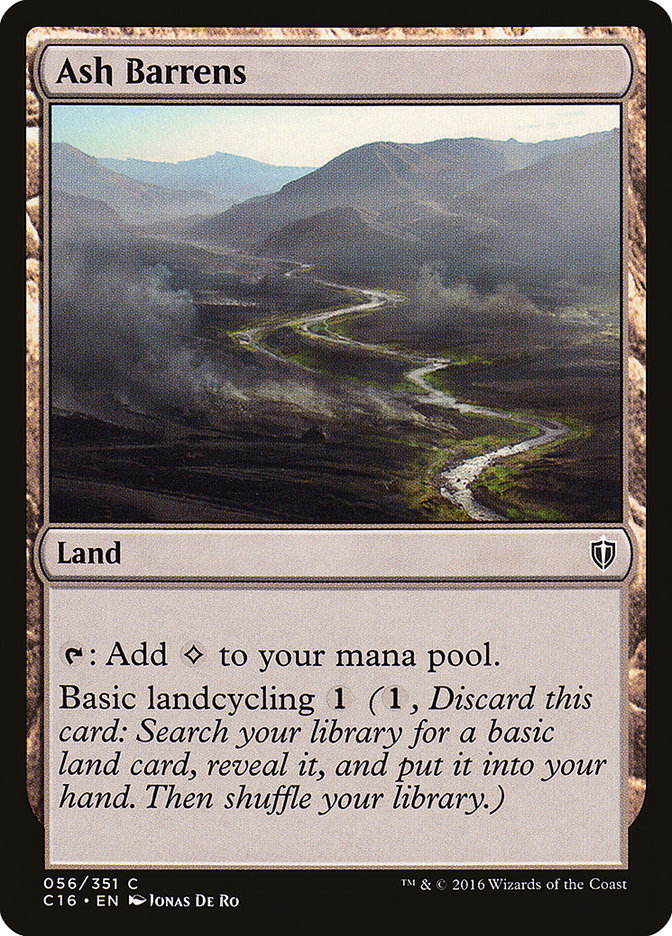 Ash Barrens [Commander 2016] | Webway Games