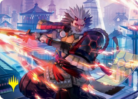 Isshin, Two Heavens as One 2 Art Card (Gold-Stamped Signature) [Kamigawa: Neon Dynasty Art Series] | Webway Games
