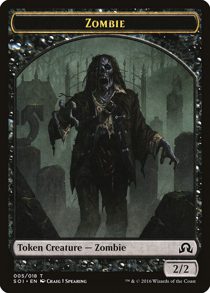 Zombie [Shadows over Innistrad Tokens] | Webway Games