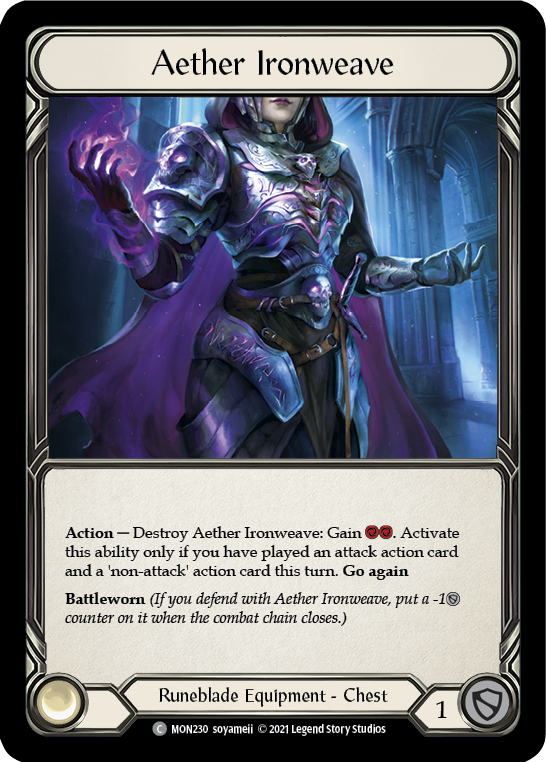 Aether Ironweave (Cold Foil) [MON230-CF] 1st Edition Cold Foil | Webway Games