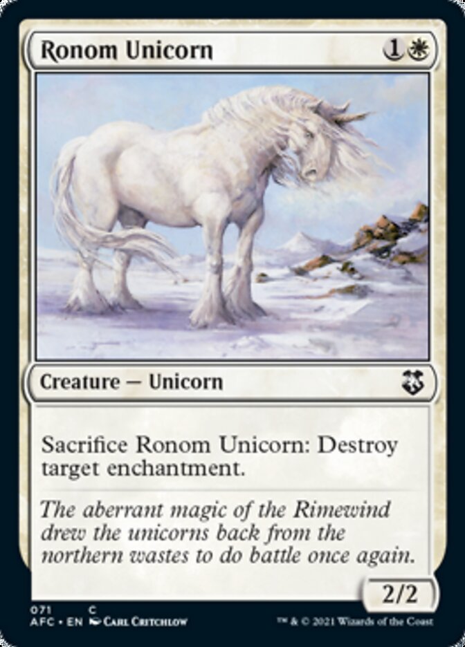 Ronom Unicorn [Dungeons & Dragons: Adventures in the Forgotten Realms Commander] | Webway Games