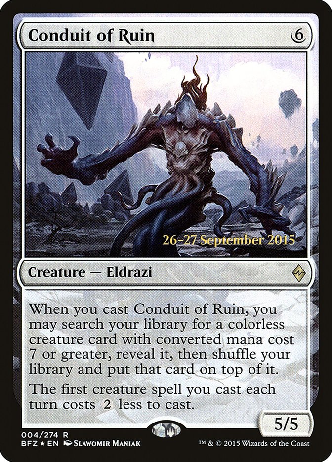 Conduit of Ruin  (Prerelease) [Battle for Zendikar Prerelease Promos] | Webway Games
