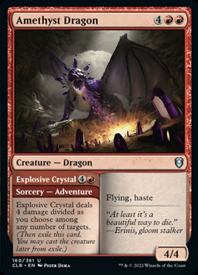 Amethyst Dragon // Explosive Crystal [Commander Legends: Battle for Baldur's Gate] | Webway Games