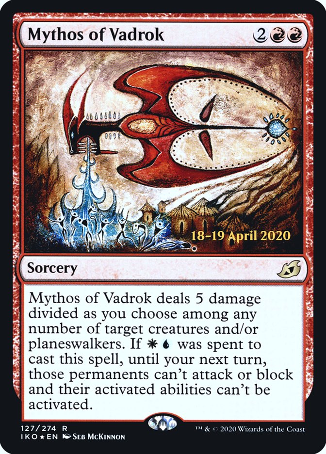 Mythos of Vadrok  [Ikoria: Lair of Behemoths Prerelease Promos] | Webway Games