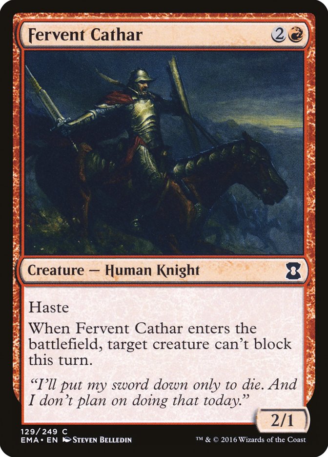 Fervent Cathar [Eternal Masters] | Webway Games