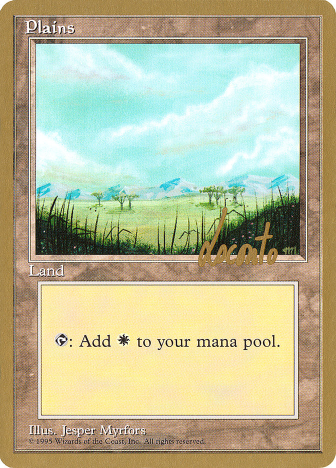 Plains (ml365) (Michael Loconto) [Pro Tour Collector Set] | Webway Games