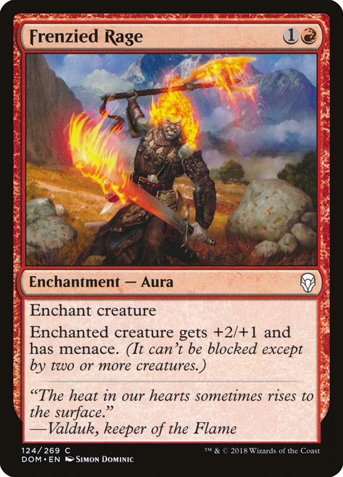 Frenzied Rage [Dominaria] | Webway Games