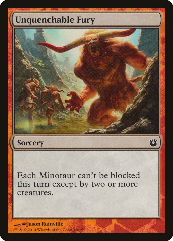 Unquenchable Fury [Hero's Path Promos] | Webway Games