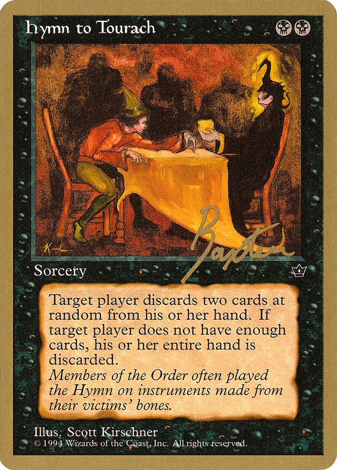 Hymn to Tourach (Table) (George Baxter) [Pro Tour Collector Set] | Webway Games