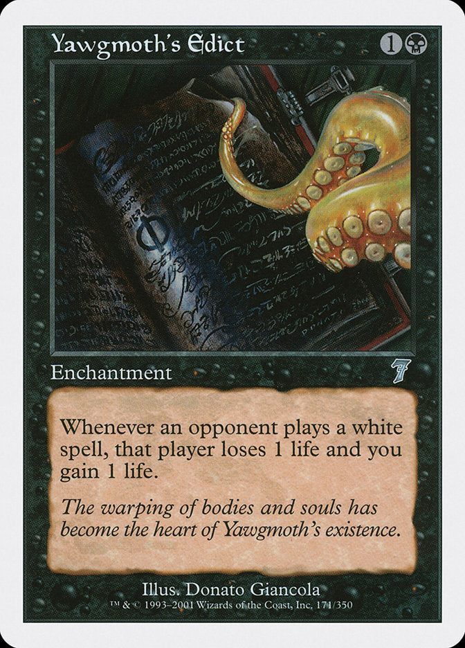 Yawgmoth's Edict [Seventh Edition] | Webway Games