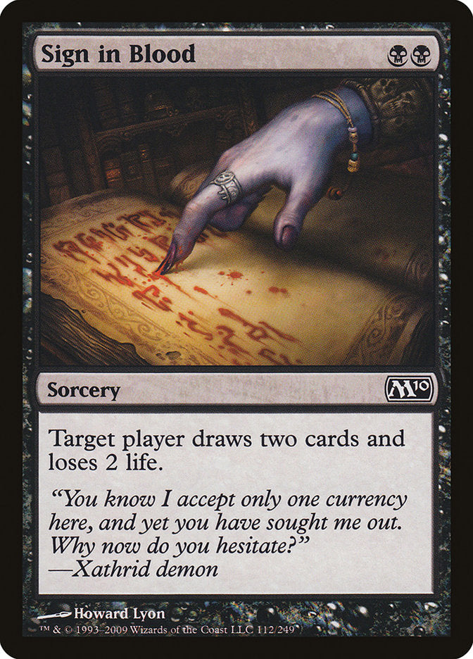 Sign in Blood [Magic 2010] | Webway Games