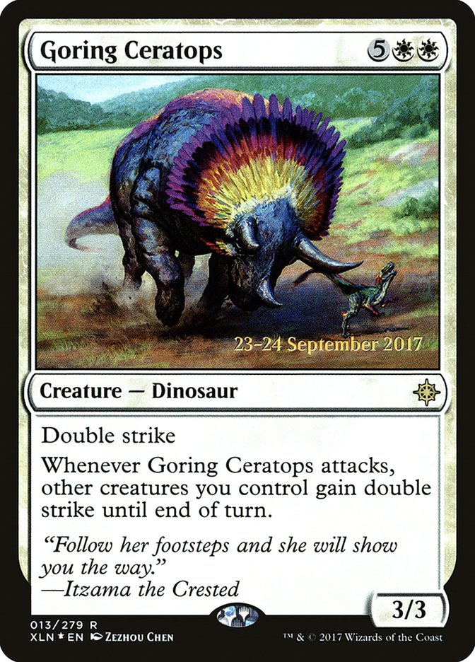 Goring Ceratops  [Ixalan Prerelease Promos] | Webway Games